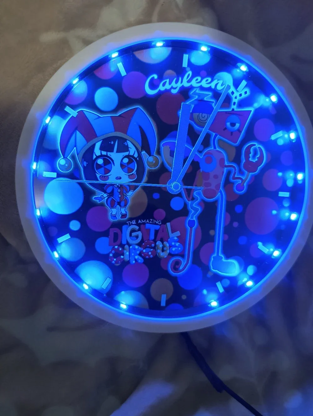 The Amazing Digital Circus LED Pop Art Wall Clock - Multicolor
